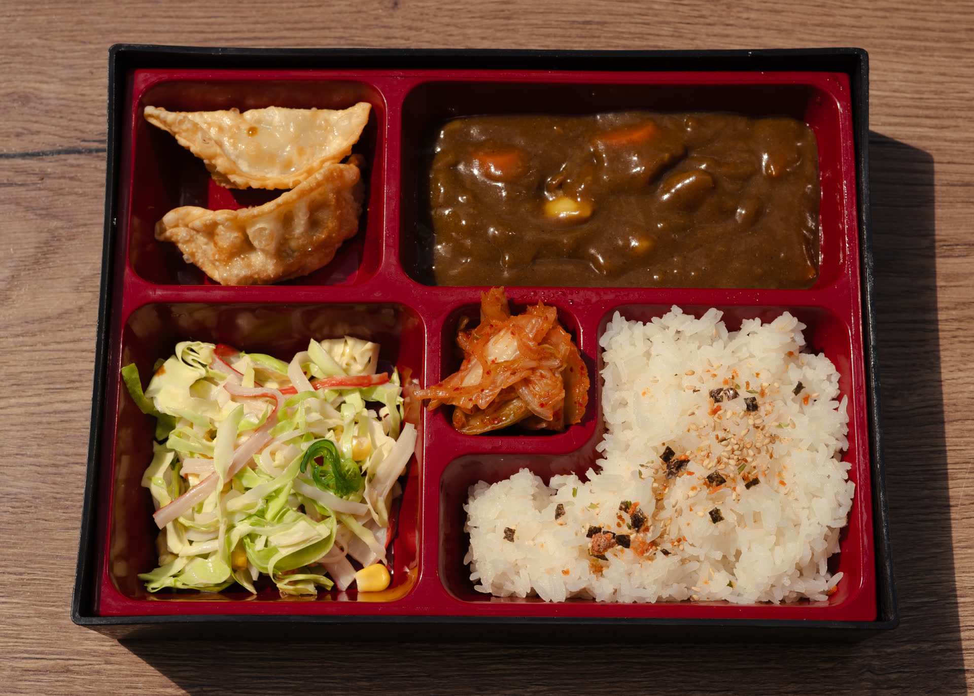 Mushroom Veggie Curry Bento